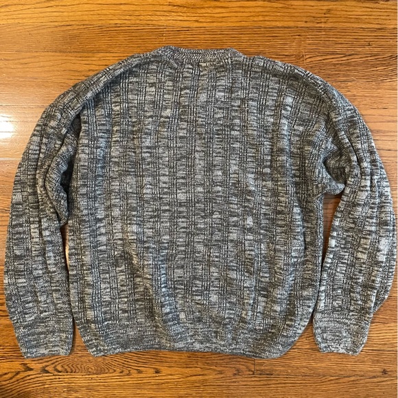 Vintage Basic Editions Striped Gray Sweater - Picture 5 of 5